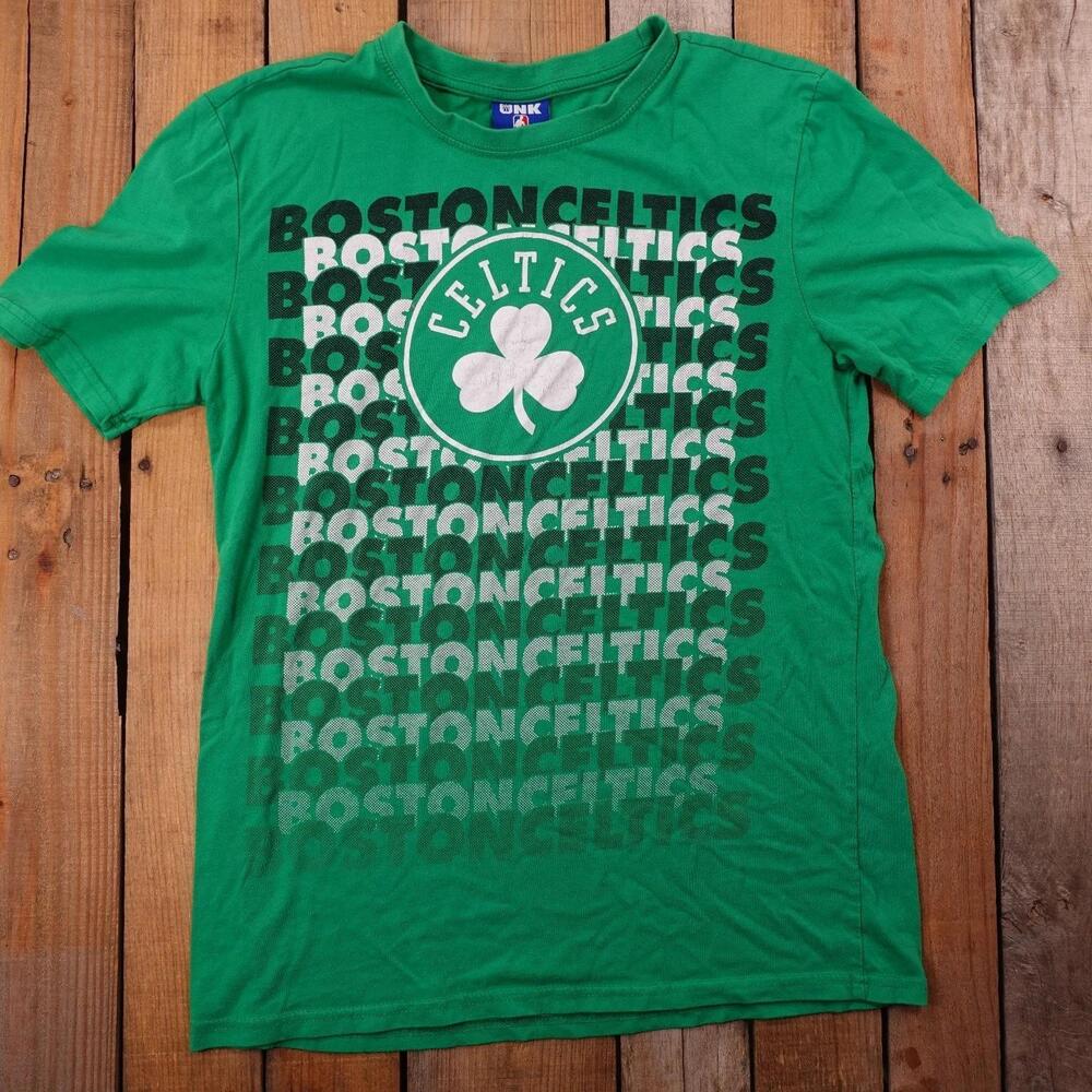 Unk  Boston Celtics Mens T-Shirt Green  Cotton Polyester